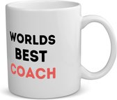 Akyol - worlds best coach koffiemok - theemok - Coach - de beste coach - sport - verjaardagscadeau - verjaardag - cadeau - cadeautje voor coach - coach artikelen - kado - geschenk - gift - 350 ML inhoud