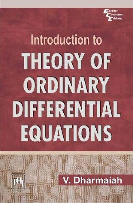 Introduction to Theory of Ordinary Differential Equations ...