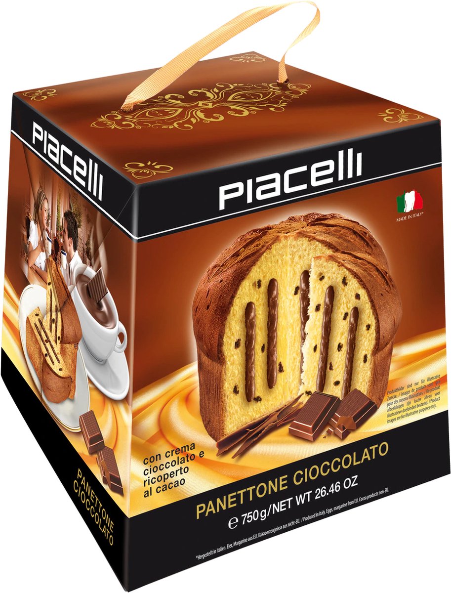 Panettone au chocolat sans gluten 600gr - Madò Pasticcerie - Acheter sur  Ventis.