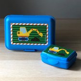 Die Spiegelburg Lunchboxje en mini snackbox graafmachine / kraan