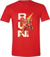 PCMerch The Flash - Run Heren Tshirt - XL - Rood