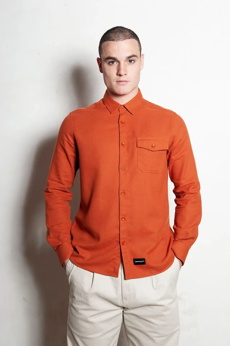common | era - Overhemd Hinas - Burned Orange - maat L