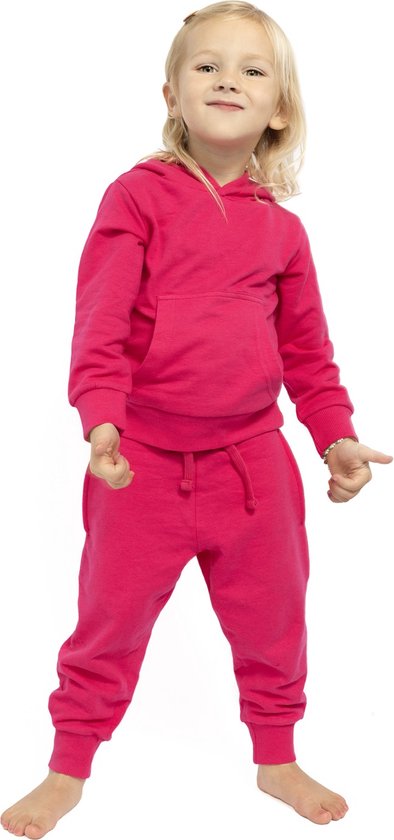 Costume de jogging filles, costume de maison filles, survêtement filles, couleur fuchsia - Taille 98/104