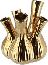 Aglio - Vaas - 20 x 25 cm - Glazend Goud - Medium - Keramiek