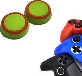 Gadgetpoint | Gaming Thumbgrips | Performance Antislip Thumbsticks | Joystick Cap Thumb Grips | Accessoires geschikt voor Playstation PS4 PS5 & Xbox & Nintendo Pro Controller | Groen met rode cirkel