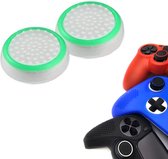 Gadgetpoint | Gaming Thumbgrips | Performance Antislip Thumbsticks | Joystick Cap Thumb Grips | Accessoires geschikt voor Playstation PS4 PS5 & Xbox & Nintendo Pro Controller | Wit/Groen