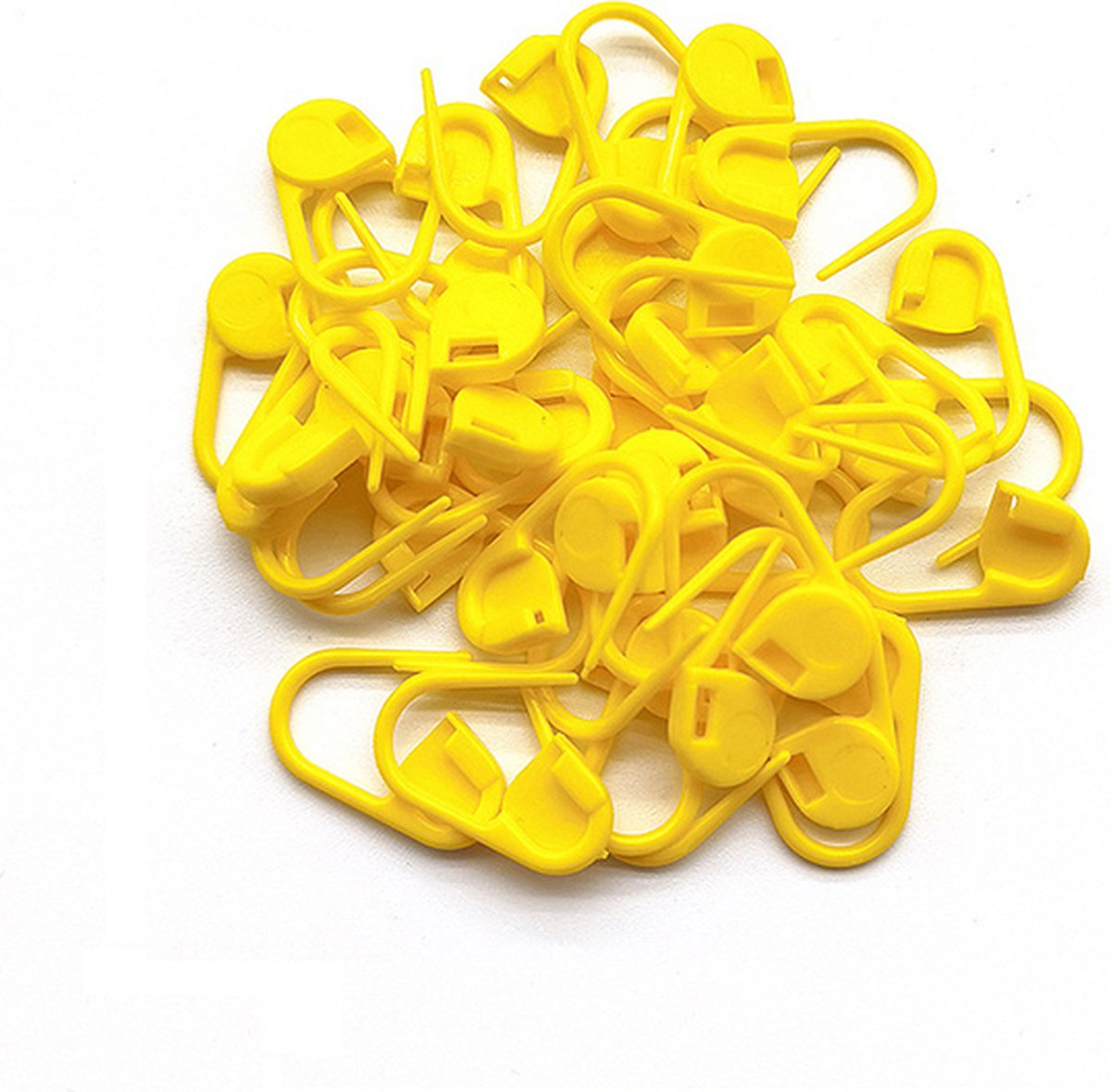 Plastic veiligheidsspelden - 100 stuks - veiligheidsspelden klein - Geel