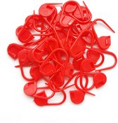 Plastic veiligheidsspelden - 100 stuks - veiligheidsspelden klein - Rood