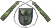 Kettingzaag - Trekzaag - Groen - Inclusief Zakje - Handzaag - Scouting - Outdoor - Survival - Pocket Saw - Trek Kettingzaag - Koordzaag - Zaagketting - Flexibele Handkettingzaag