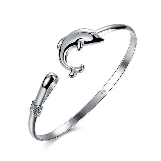 Lumici® | Dolfijn Armband - Visje - Dolfijn - Cadeau Voor Vrouwen - Moederdag Cadeau - Valentijn - Liefde - Verrassing - Zilver