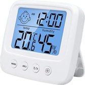 Digitale wekker - Temperatuur Meter Baby Kamer - Vochtigheid Meter - Backlight - Hygrometer - Alarm