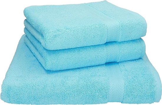 Lot De 3 Serviettes De Bain Ou Plage - 100% Coton Beige - Adulte