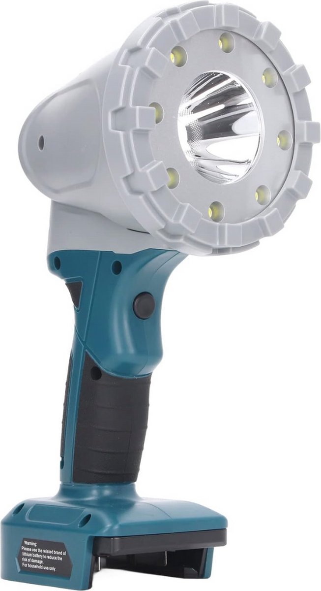 Krylanso® - LED Bouwlamp voor Makita LXT accu 14,4V/18V - Verstelbare Lampkop - 1400 Lumen (geleverd zonder accu en lader)