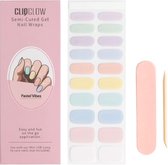 CLIQGLOW - Semi-Cured Nail Wraps - Nagelstickers - Gellak Stickers - Pastel Vibes
