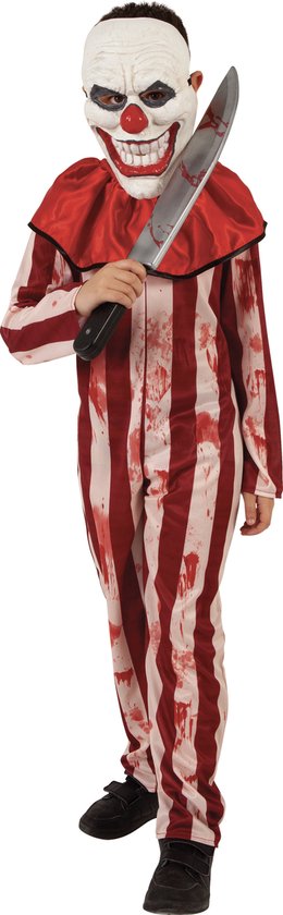 RUBIES FRANCE - Costume de clown rayé rouge et blanc pour ado - 11 - 13 ans