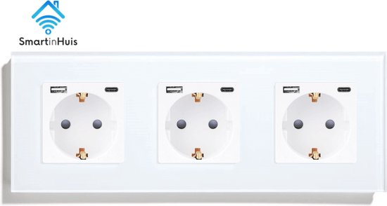 Inbouw/inbouw HDMI-aansluiting / stopcontact wit · schakelaarserie Candela