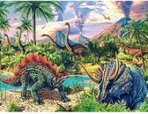 Peinture Diamond – dinosaures – 50x40 cm – pierres carrées