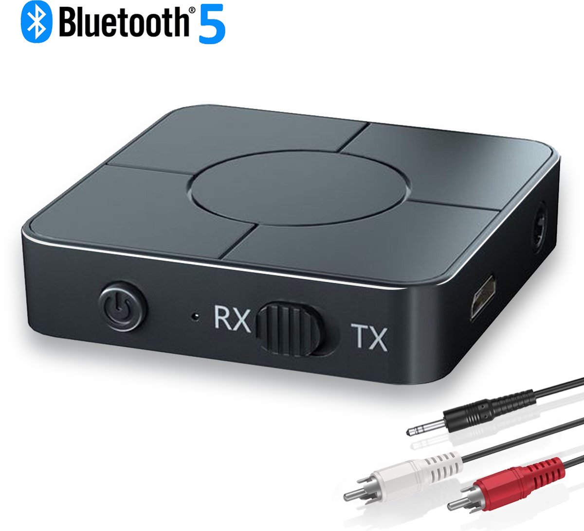 Bluetooth Transmitter & Receiver 2 in 1 - BT 5.0 - 3.5MM AUX / RCA -  Bluetooth Zender