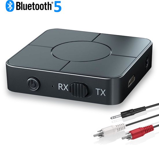 MM Brands Bluetooth Transmitter & Receiver 2 in 1 - BT 5.0 - 3.5MM AUX /  RCA -... | bol.com