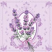 1 Pakje papieren lunch servetten - Lavender - Lavendel - Bloemen