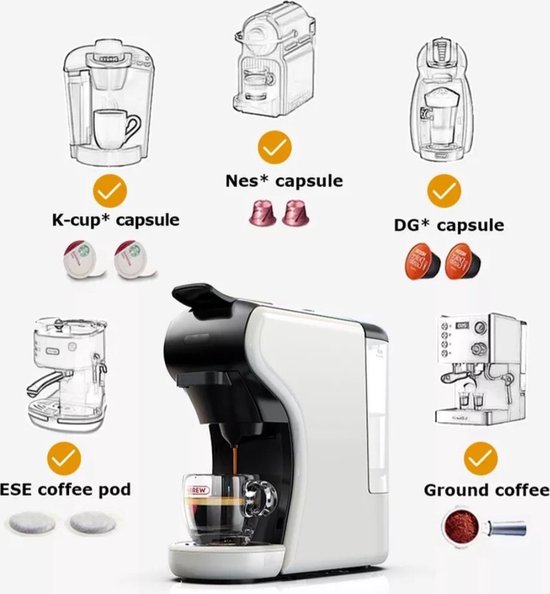 Machine a Café inox 3 En 1 - Dolce Gusto / Nespresso / Poudre 19