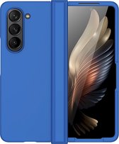 Mobigear Hoesje geschikt voor Samsung Galaxy Z Fold 5 Telefoonhoesje Hardcase | Mobigear Color Backcover | Galaxy Z Fold 5 Case | Back Cover - Donkerblauw
