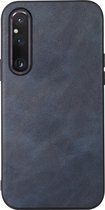 Mobigear Hoesje geschikt voor Sony Xperia 1 V Telefoonhoesje Hardcase | Mobigear Excellent Backcover | Xperia 1 V Case | Back Cover - Blauw