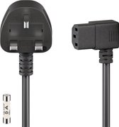 Goobay UK apparaataansluitkabel, 2 m, zwart