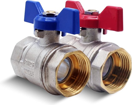 Bonfix kogelkraan 3/4 inch buitendraad x 3/4 inch buitendraad met Bonfix kogelkraan 3/4 inch buitendraad x 3/4 inch buitendraad met