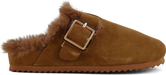 Suede furry bio closed toe