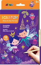 Avenir Scratch Art Boek A5 - Elfjes In Het Bos