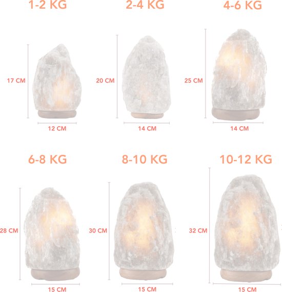 Lampe au sel naturel de l'Himalaya 2-4 kg 