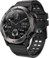 Valante NovaFit Smartwatch - Smartwatch Heren - Zwart - 47 mm - Stappenteller - Hartslagmeter - Saturatiemeter - Bellen via Bluetooth