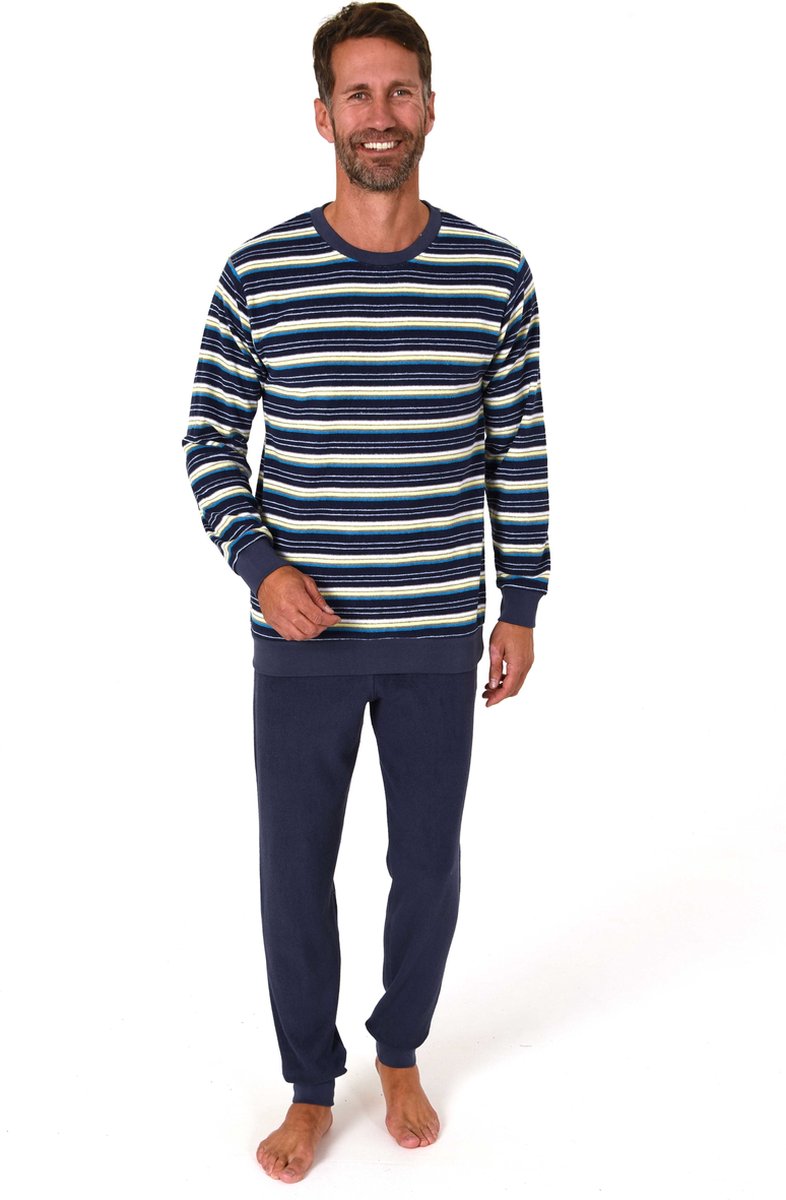 Normann badstof heren pyjama Relax 70288 - Geel