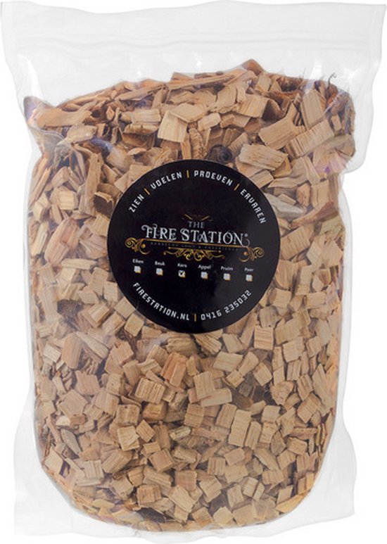 The Fire Station - Rooksnippers Appel - BBQ - Barbecue Accessoires - Kamado - 750g