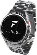 Fungus - Smartwatch bandje - Geschikt voor Samsung Galaxy Watch 6 (incl. Classic), Watch 5 (incl. Pro), Watch 4 - Horloge - Metaal - Schakel - Zilver