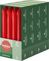 Bolsius - Gladde Dinerkaarsen - 17 cm - 32 stuks - Rood