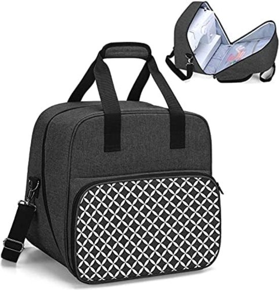 Sac De Transport Pour Machine à Coudre – Grande Capacité, Poche Principale + Poches Accessoires, Poignée Rembourrée