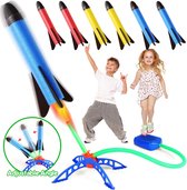 Super fusée volante avec 6 fusées, jouets d'extérieur
