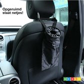 Handige Auto-Afvalzak: Prullenbak ophangbaar aan Hoofdsteun - Zwart - van Heble®