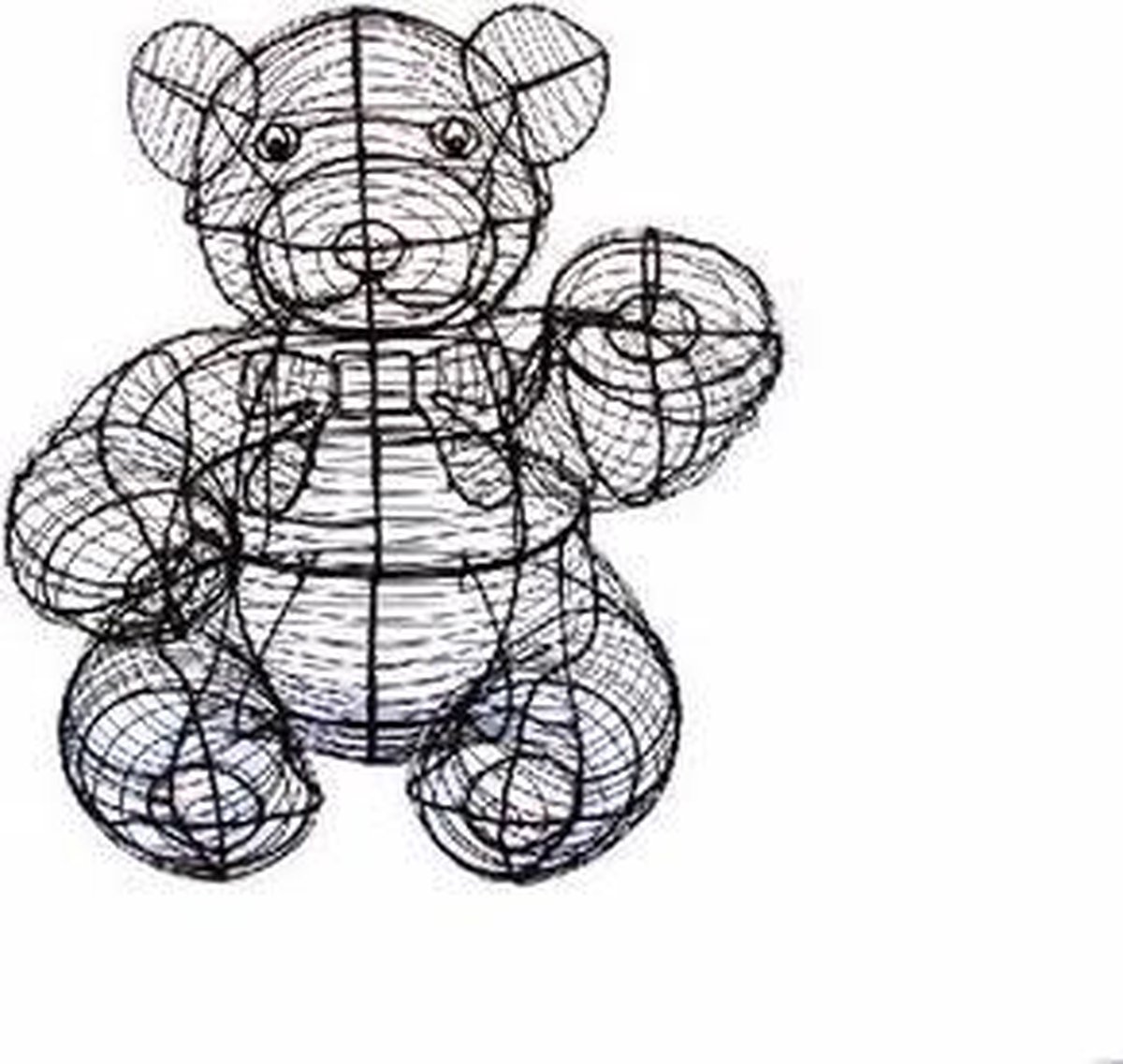 Beer Zittend Teddy - Frame