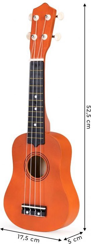 Eddy Toys Guitare Enfant - Rose - Instrument jouet - 4 Cordes - 57 x 18 x 5  cm