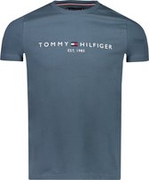 Tommy Hilfiger T-shirt Blauw Normaal - Maat S - Mannen - Lente/Zomer Collectie - Katoen