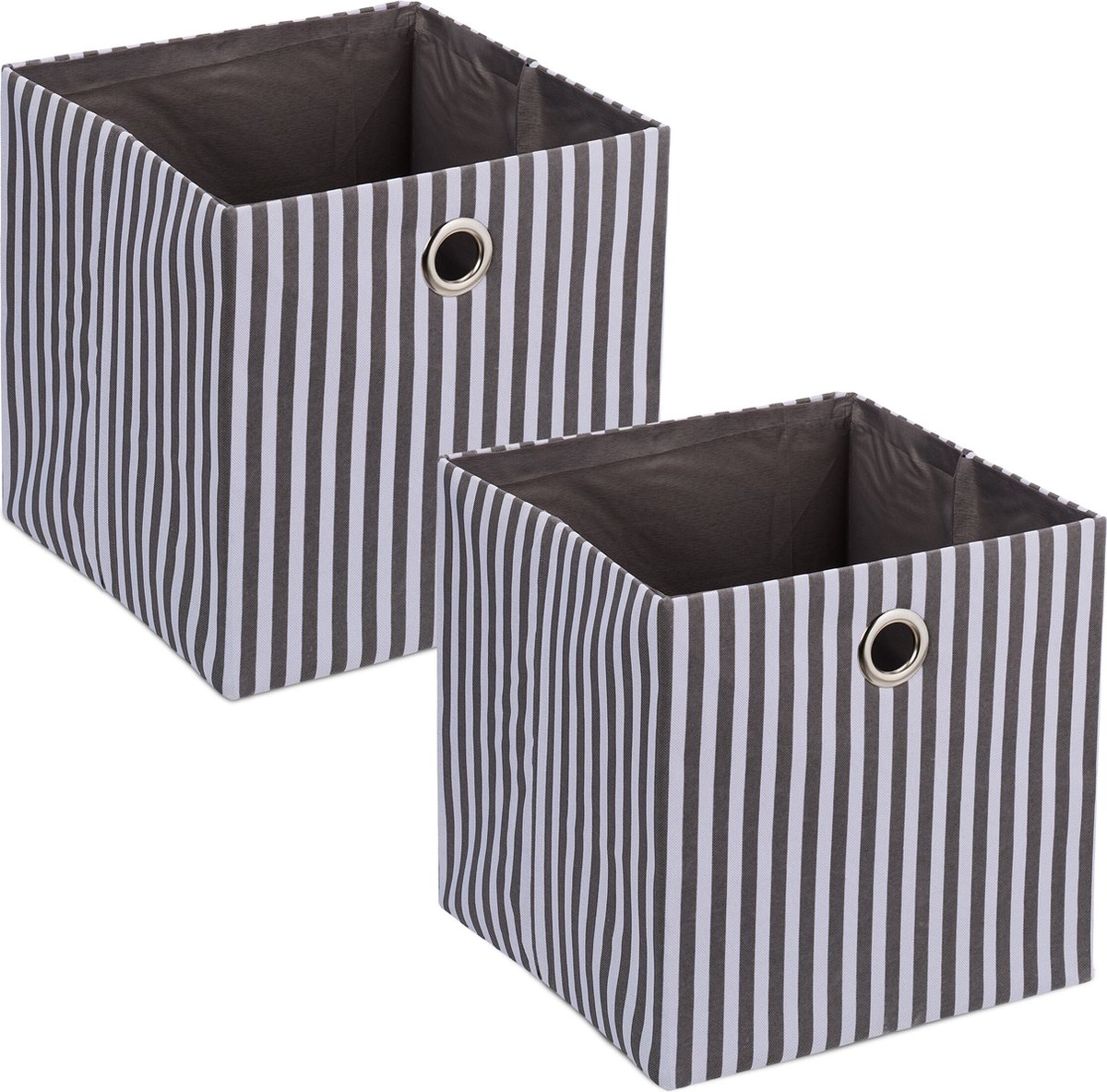 opbergmand - set van 2 - opvouwbaar - 30,5 x 30 x 30 cm - speelgoed - badkamer