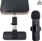 Draadloze Microfoon - Mini Microfoon - Dasspeld - Lavalier microfoon - Android en Iphone - Stream microfoon - Plug & play