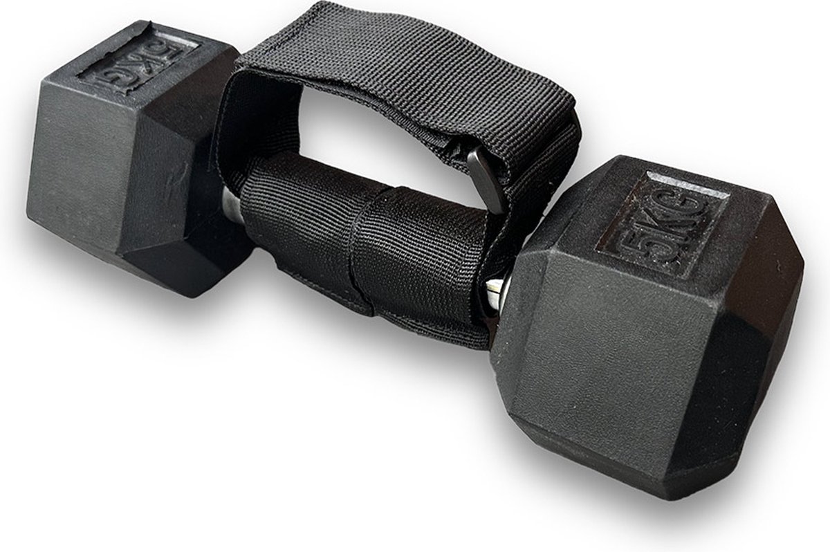Dumbbell Strap | Halter Voetbanden | Kneesovertoesguy based | Knie-versterkende uitrusting | Hoogwaardige Gripverstevigers | Verstelbaar en Duurzaam | Geschikt voor Krachttraining, Bodybuilding, en Functionele Training