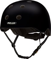 Bol.com Melon "Closed eyes" Helm - 58-63 cm - Zwart aanbieding