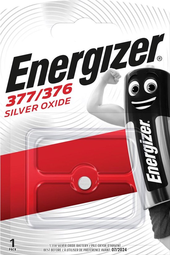 Energizer 377/376 Oxyde d'argent (S) 1,55 V.