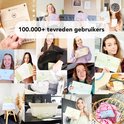 Collage van 100.000+ tevreden Cosmeau gebruikers met wasstrips.