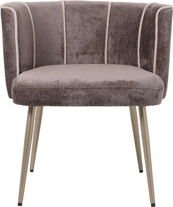 PTMD Nell Grey dining chair aphrodite 7 mocco stripes